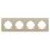 Рамка на 4 поста стеклянная Arlight FRM-OMALI-SFGS-4-GD 049719 Рамка на 4 поста стеклянная Arlight FRM-OMALI-SFGS-4-GD 049719