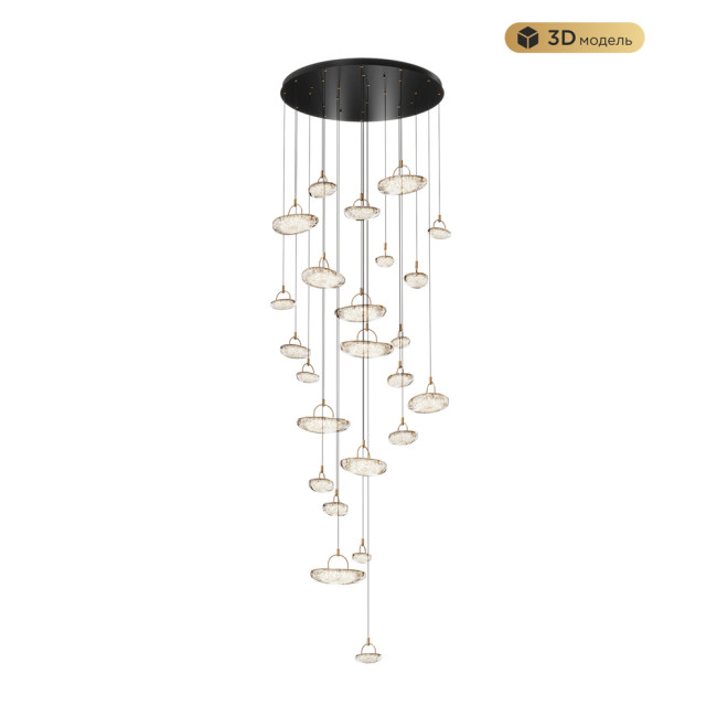 Каскадная люстра Modestyle MS.2326.25 BK Каскадная люстра Modestyle MS.2326.25 BK