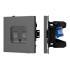 Механизм компьютерной розетки двойной SCT-TENDO-MPC2-SFPL-GR (RJ-45, CAT6) 054597 Механизм компьютерной розетки двойной SCT-TENDO-MPC2-SFPL-GR (RJ-45, CAT6) 054597