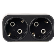 Разветвитель сетевой 2-местный Stekker 250V 16A ABS ADP16-22-20 50680