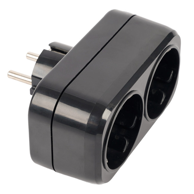 Разветвитель сетевой 2-местный Stekker 250V 16A ABS ADP16-22-20 50680 Разветвитель сетевой 2-местный Stekker 250V 16A ABS ADP16-22-20 50680