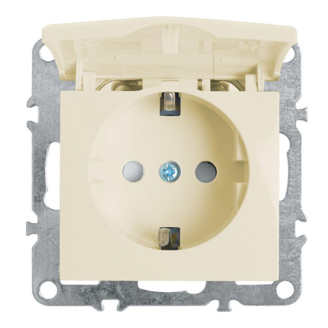 Розетка Stekker Эрна с/з 16A 250V с крышкой защитной шторкой слоновая кость PST16-9112-02 39330 Розетка Stekker Эрна с/з 16A 250V с крышкой защитной шторкой слоновая кость PST16-9112-02 39330