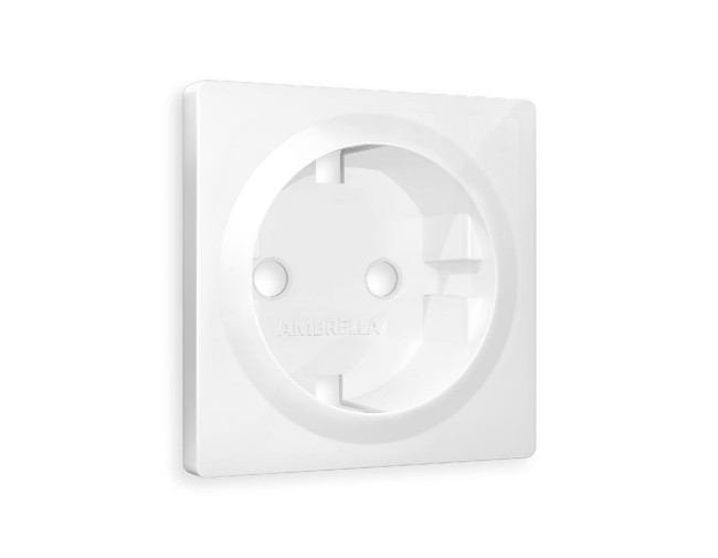 Лицевая панель для розетки с/з Ambrella Volt Alfa AP1060 Лицевая панель для розетки с/з Ambrella Volt Alfa AP1060