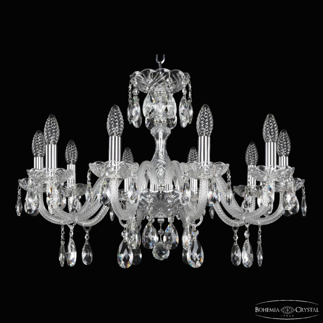 Подвесная люстра Bohemia Ivele Crystal 117/10/240 Ni Подвесная люстра Bohemia Ivele Crystal 117/10/240 Ni