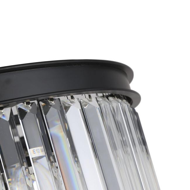 Подвесная люстра Delight Collection 1920s Odeon KR0387P-6 black/clear Подвесная люстра Delight Collection 1920s Odeon KR0387P-6 black/clear
