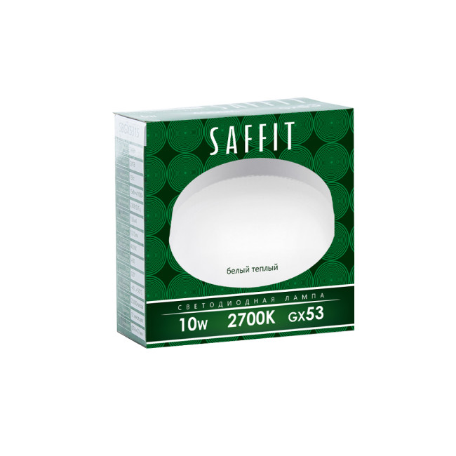 Лампа светодиодная Saffit SBGX5310 GX53 10W 2700K 55227 Лампа светодиодная Saffit SBGX5310 GX53 10W 2700K 55227