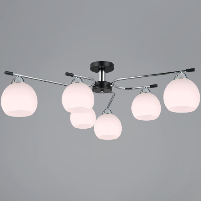 Потолочная люстра Illumico IL0638-6CSQ-24 CR BK LIBRA Потолочная люстра Illumico IL0638-6CSQ-24 CR BK LIBRA