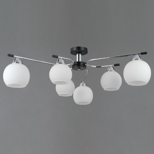 Потолочная люстра Illumico IL0638-6CSQ-24 CR BK LIBRA Потолочная люстра Illumico IL0638-6CSQ-24 CR BK LIBRA