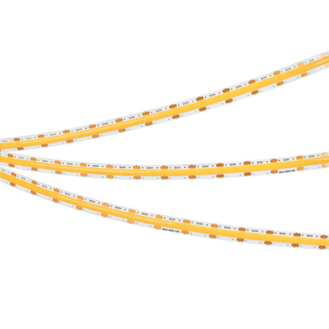 Светодиодная лента Arlight COB-X360-8mm 5V Warm2700 (5 W/m, IP20, 5m)  041706(1)