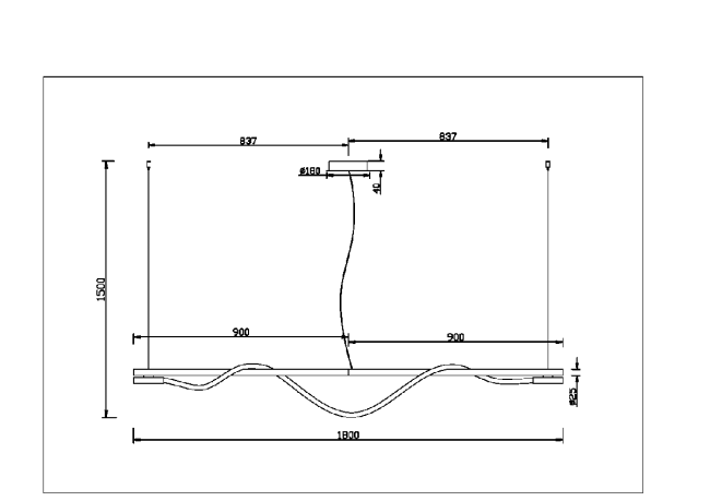 Подвесной светильник Maytoni Tau MOD166PL-L20G3K