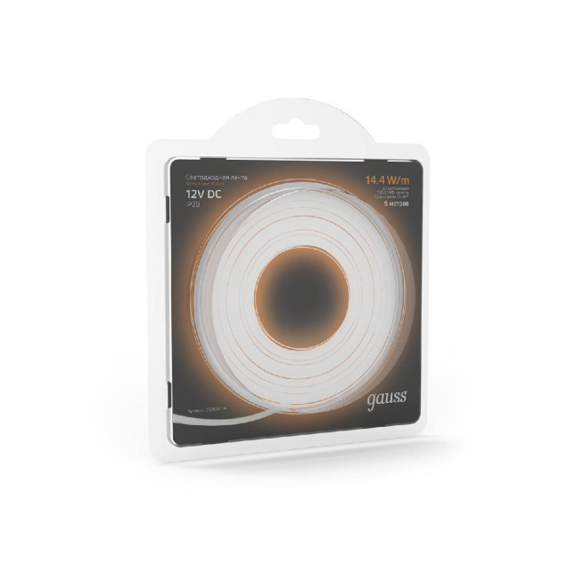Светодиодная лента Gauss 14,4W/m 60LED/m 5050SMD теплый белый 5M 312000114