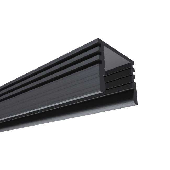 Профиль П-образный накладной Apeyron ширина ленты до 10мм (рассеиватель, заглушки - 2шт) 08-10-Ч Профиль П-образный накладной Apeyron ширина ленты до 10мм (рассеиватель, заглушки - 2шт) 08-10-Ч