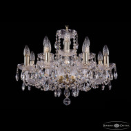 Подвесная люстра Bohemia Ivele Crystal 1402/8+4/195 G