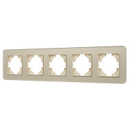 Рамка на 5 постов стеклянная Arlight FRM-OMALI-SFGS-5-GD 049723