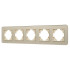 Рамка на 5 постов стеклянная Arlight FRM-OMALI-SFGS-5-GD 049723