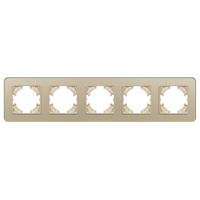 Рамка на 5 постов стеклянная Arlight FRM-OMALI-SFGS-5-GD 049723