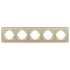 Рамка на 5 постов стеклянная Arlight FRM-OMALI-SFGS-5-GD 049723