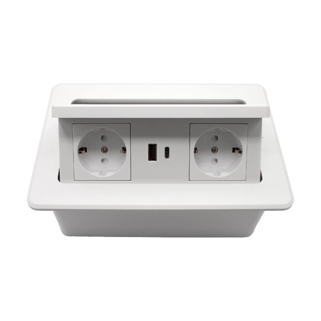 Блок розеток LK-DMS-742 (2 секции полуавтоматический 2 USB беспроводная зарядка) Mebax 00-00002869 Блок розеток LK-DMS-742 (2 секции полуавтоматический 2 USB беспроводная зарядка) Mebax 00-00002869