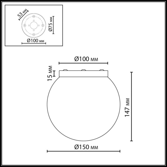 Потолочный светильник Odeon Light Midcent Magia 7109/1C Потолочный светильник Odeon Light Midcent Magia 7109/1C