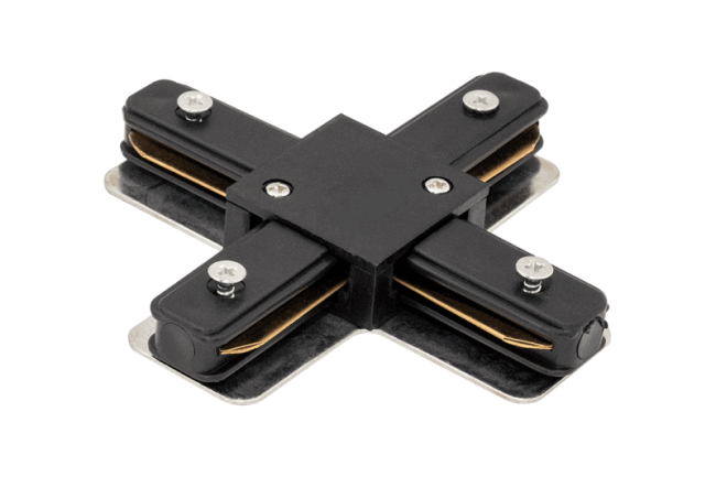 X-коннектор для однофазного трека DesignLed CN2-BL-X 003727 X-коннектор для однофазного трека DesignLed CN2-BL-X 003727