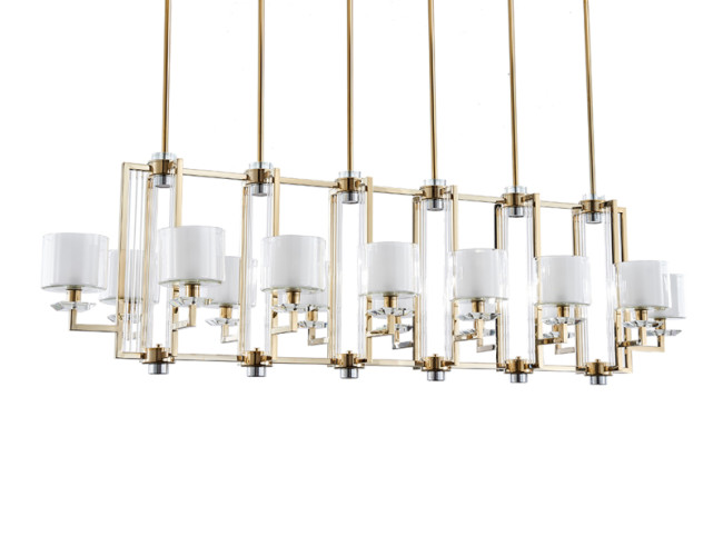 Подвесная люстра Newport 4408+6/S gold Подвесная люстра Newport 4408+6/S gold