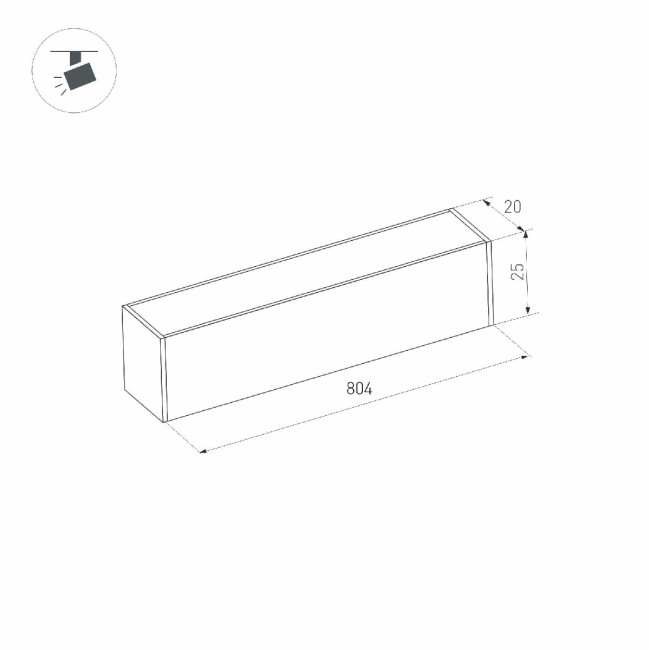 Трековый магнитный светильник Arlight MAG-FLAT-25-L800-24W Day4000 (BK, 100 deg, 24V, DALI) 046336 Трековый магнитный светильник Arlight MAG-FLAT-25-L800-24W Day4000 (BK, 100 deg, 24V, DALI) 046336