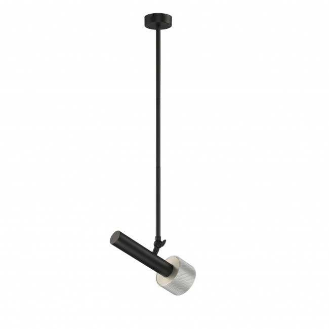 Подвесной светильник iLedex Delta 2361-1 BK+SL Подвесной светильник iLedex Delta 2361-1 BK+SL