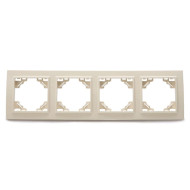 Рамка 4-местная горизонтальная Stekker PFR00-9004-02 39243