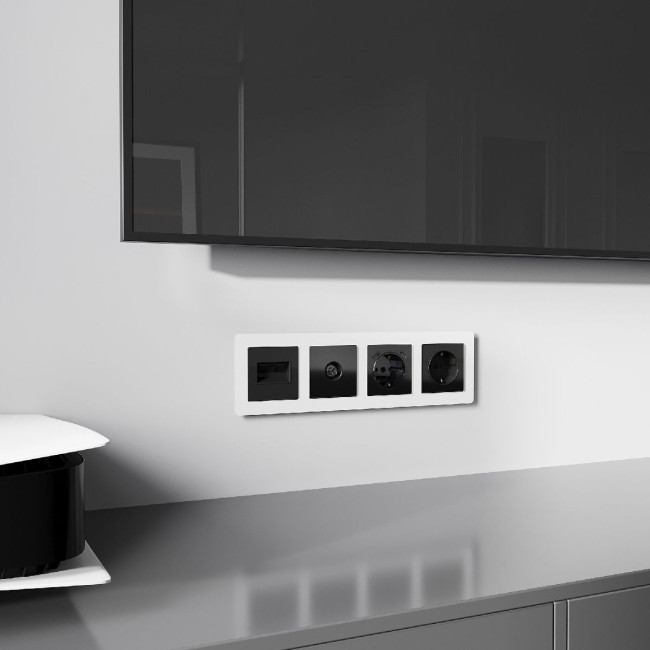 Накладка для двойной розетки Еthernet RJ-45 Werkel 4690389197802 W1191148 a064021 Накладка для двойной розетки Еthernet RJ-45 Werkel 4690389197802 W1191148 a064021