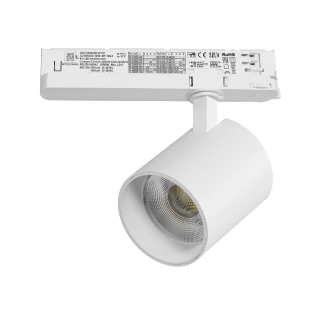 Трековый трехфазный светильник Quattro LED с управлением TRIAC Lightstar Alta Base A5446TRIAC Трековый трехфазный светильник Quattro LED с управлением TRIAC Lightstar Alta Base A5446TRIAC