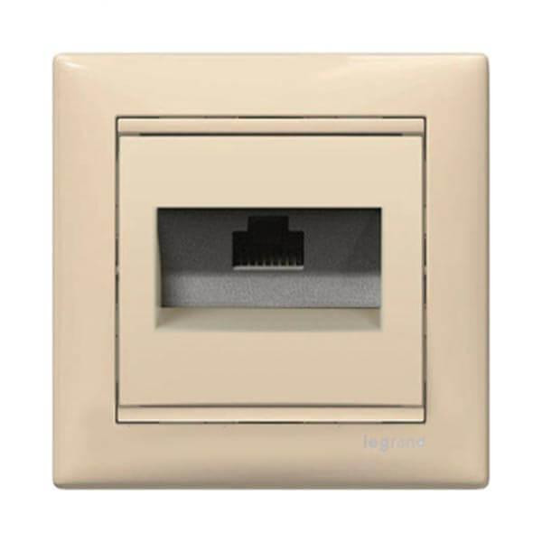 Розетка компьютерная RJ45 Legrand Valena 5e кат UTP с захватами белая 774230 Розетка компьютерная RJ45 Legrand Valena 5e кат UTP с захватами белая 774230