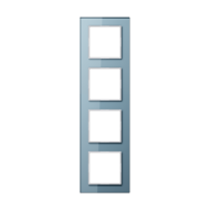 Рамка четырехместная Jung AC584GLBLGR