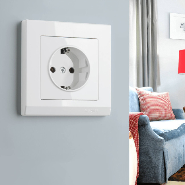 Розетка с заземлением Werkel белый W1171001 4690389155116 Розетка с заземлением Werkel белый W1171001 4690389155116