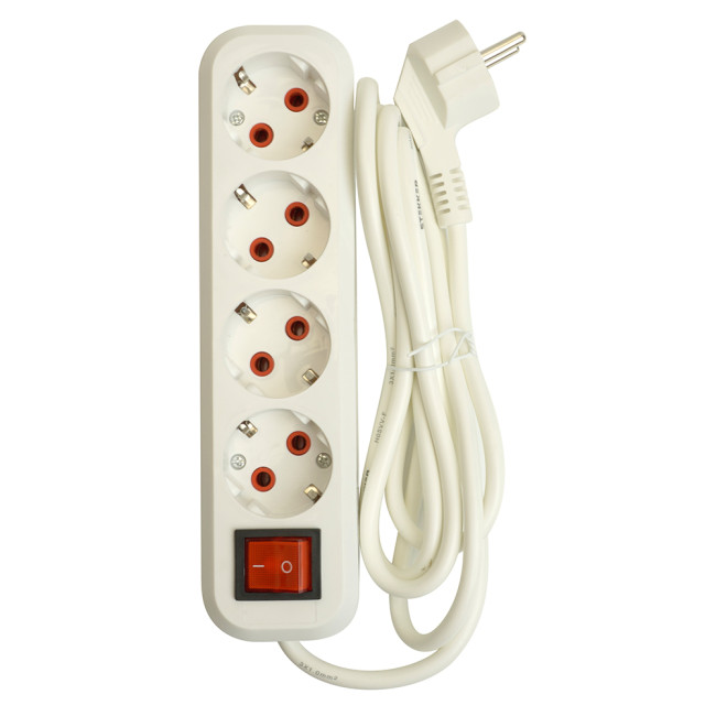 Удлинитель четырехместный Stekker Home 49359 Удлинитель четырехместный Stekker Home 49359