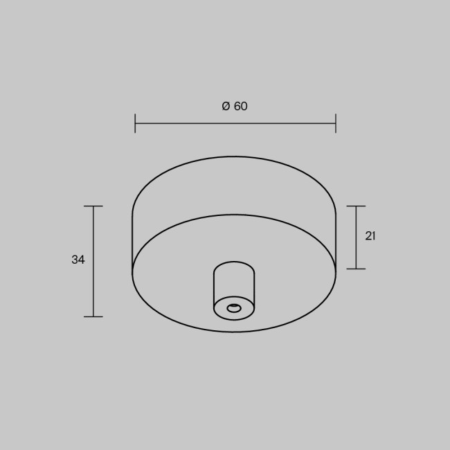 Накладная потолочная чаша для подвесных шинопроводов Maytoni TRA233SCB-B Накладная потолочная чаша для подвесных шинопроводов Maytoni TRA233SCB-B