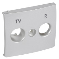 Лицевая панель Legrand Valena розетки TV-FM алюминий 770265