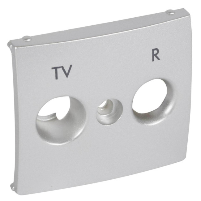 Лицевая панель Legrand Valena розетки TV-FM алюминий 770265