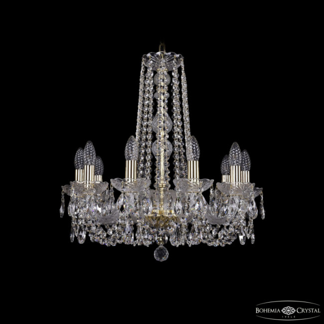 Подвесная люстра Bohemia Ivele Crystal 1402/10/195/h-58 G Подвесная люстра Bohemia Ivele Crystal 1402/10/195/h-58 G