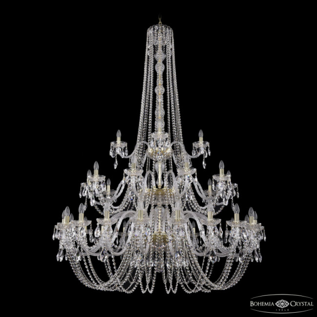 Подвесная люстра Bohemia Ivele Crystal 1402/20+10+5/530/h-206/3d G