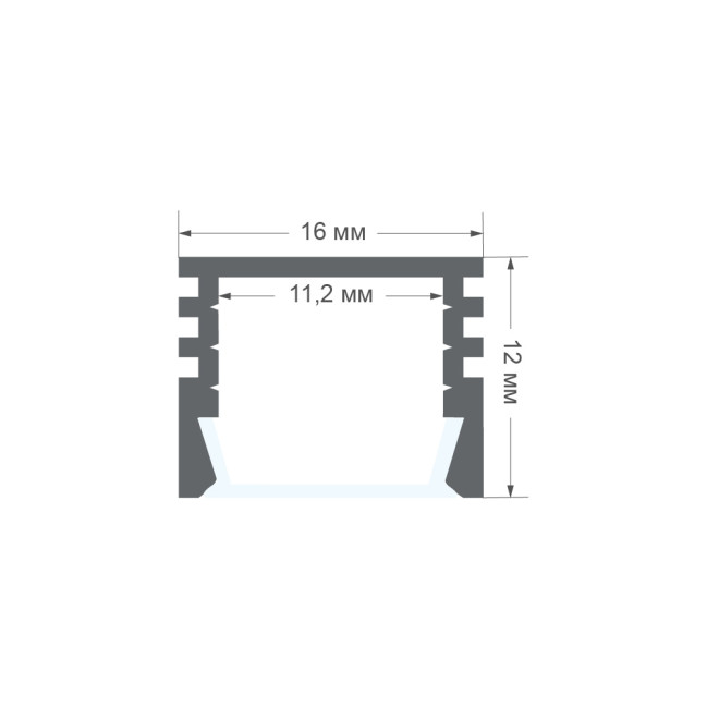 Профиль П-образный накладной Apeyron ширина ленты до 10мм (рассеиватель, заглушки - 2шт) 08-10-ЧБ Профиль П-образный накладной Apeyron ширина ленты до 10мм (рассеиватель, заглушки - 2шт) 08-10-ЧБ