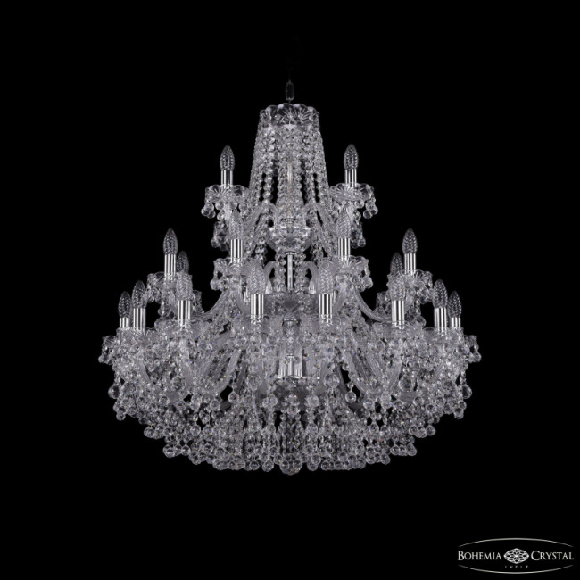 Подвесная люстра Bohemia Ivele Crystal 1409/16+8+4/300/3d Ni