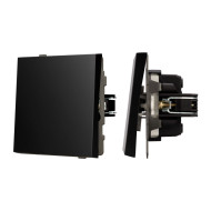 Механизм выключателя одноклавишный проходной Arlight SWT-TENDO-MKP1-PL-BK (230V, 10A) 054041