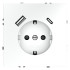 Розетка с USB, A+C Voltum S70 VLS040502 (белый матовый) Розетка с USB, A+C Voltum S70 VLS040502 (белый матовый)