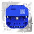 Розетка с USB, A+C Voltum S70 VLS040502 (белый матовый) Розетка с USB, A+C Voltum S70 VLS040502 (белый матовый)