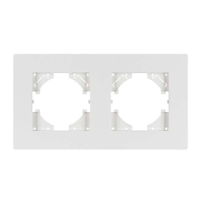 Рамка на 2 поста пластиковая Arlight FRM-PERIO-PL-2-WH 049750 Рамка на 2 поста пластиковая Arlight FRM-PERIO-PL-2-WH 049750