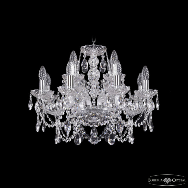 Подвесная люстра Bohemia Ivele Crystal 1411/8+4/195 Ni
