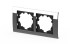 Рамка двухместная ELBI Zena Platin 500-073100-226 Рамка двухместная ELBI Zena Platin 500-073100-226