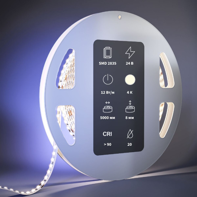Светодиодная лента Maytoni Led Strip 24В 2835 12Вт/м 4000К 5м IP20 201101 Светодиодная лента Maytoni Led Strip 24В 2835 12Вт/м 4000К 5м IP20 201101