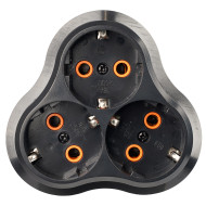 Разветвитель сетевой 3-местный Stekker 250V 16A ABS ADP16-23-21 50682
