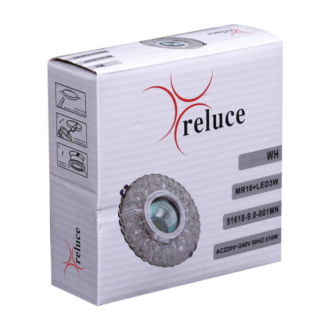 Встраиваемый светильник Reluce 51618-9.0-001MN MR16+LED3W DL 4000K WH Встраиваемый светильник Reluce 51618-9.0-001MN MR16+LED3W DL 4000K WH